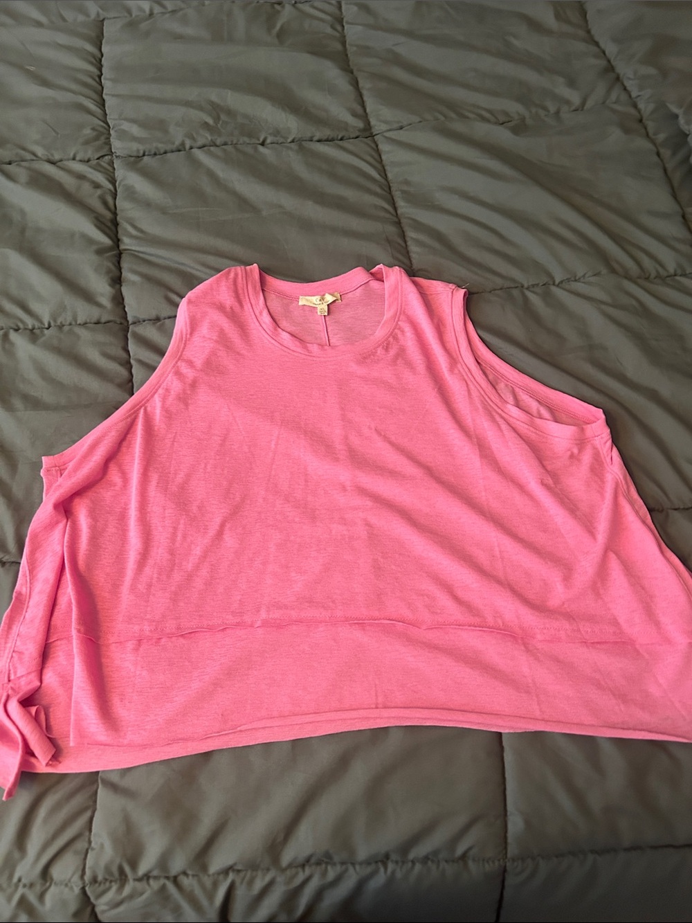 Chelsea & Violet Bright Pink Relaxed Swing Tank